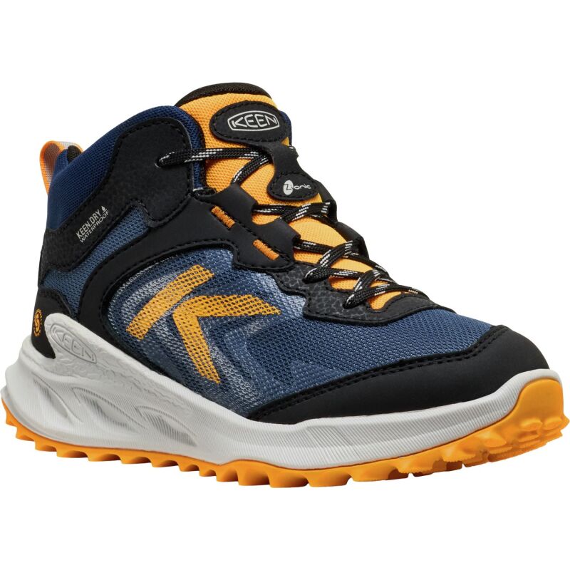 Keen Zionic Mid Wp Big Kids' Naval Academy/Bright Marigold