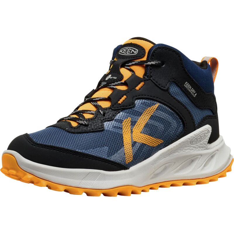 Keen Zionic Mid Wp Big Kids' Naval Academy/Bright Marigold