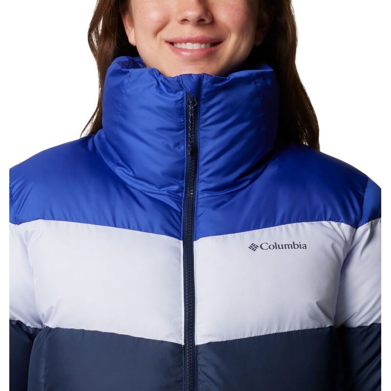 Columbia PUFFECT II COLORBLOCK JACKET Collegiate Navy/ Snowdrift/ Clematis Blu