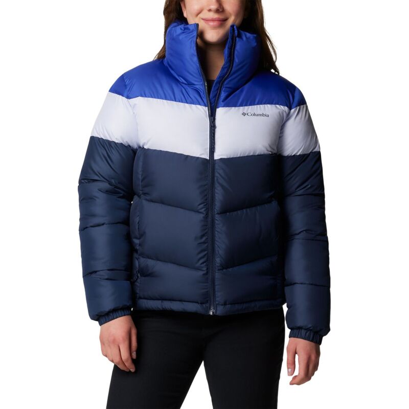 Columbia Puffect II Colorblock Jacket Women's Collegiate Navy/ Snowdrift/ Clematis Blu
