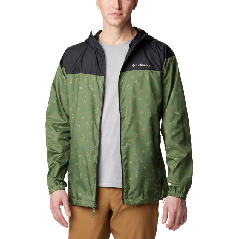 Columbia Flash Challenger Novelty Windbreaker Men's Canteen Explore