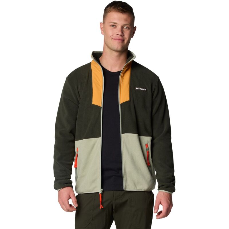 Columbia Sequoia Grove Full Zip Fleece Men's Greenscape/ Sunstone/ Safari/ Spicy Pull