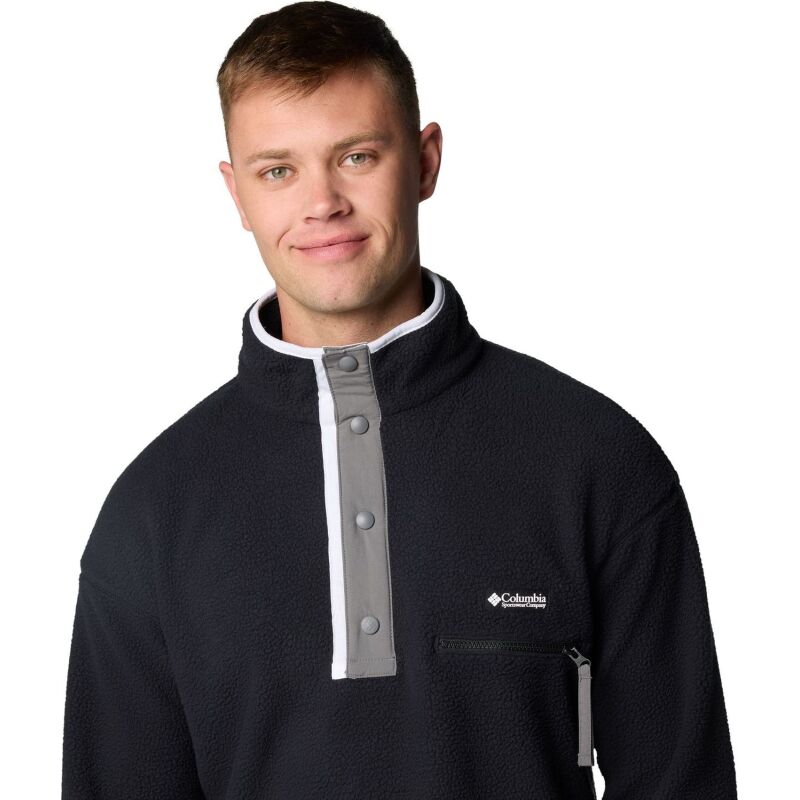 Columbia HELVETIA II HALF SNAP FLEECE MEN'S Black