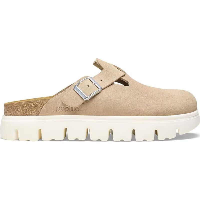 Birkenstock Boston Chunky Suede Leather Warm Sand