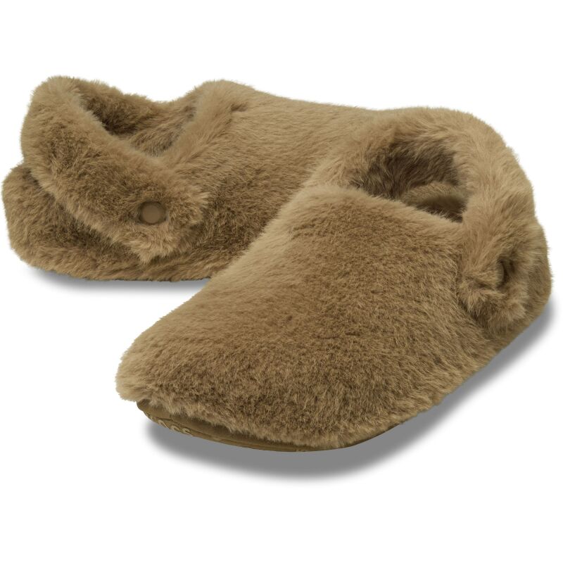 Crocs™ Classic Cozzzy Luxe Slipper Sepia
