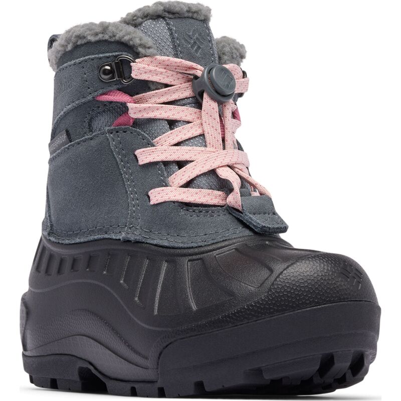 Columbia Powderbug Alpine Waterproof Kids' Graphite/Pink Haze