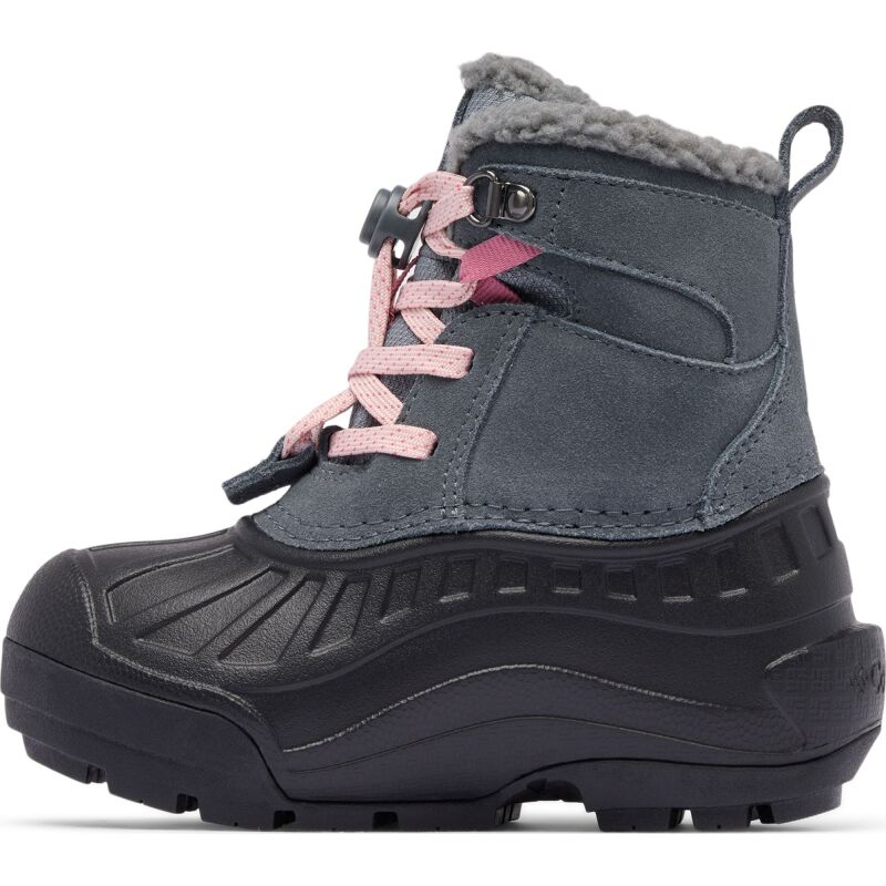 Columbia Powderbug Alpine Waterproof Kids' Graphite/Pink Haze