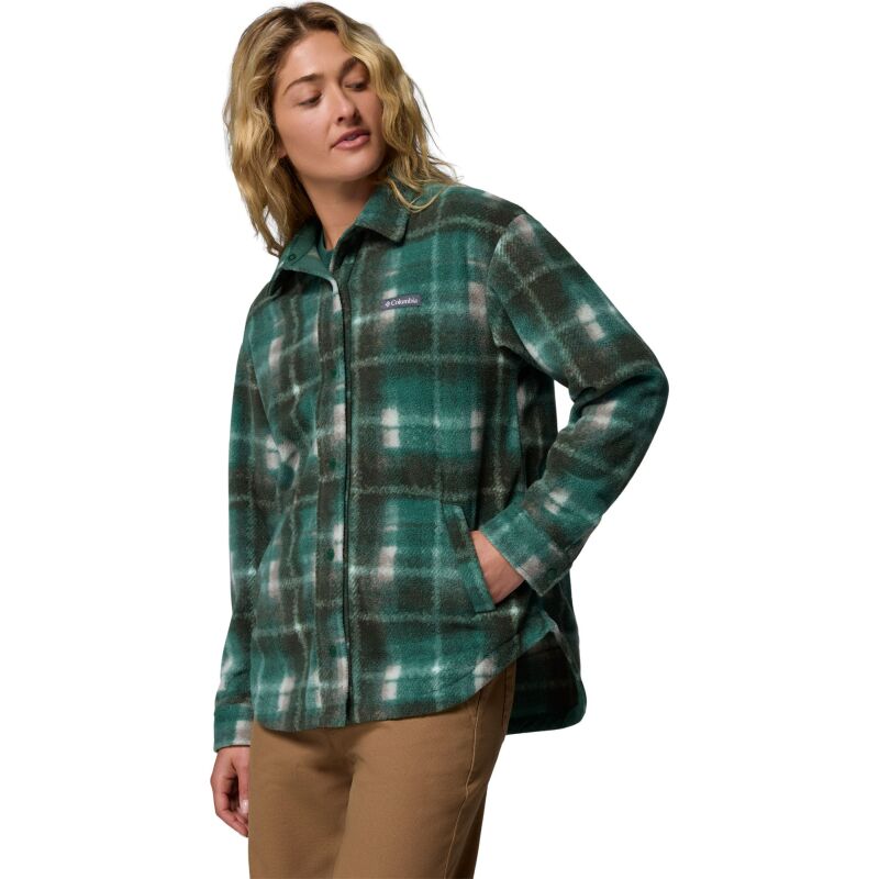 Columbia BENTON SPRINGS SHIRT JACKET II Rain Forest Omblur