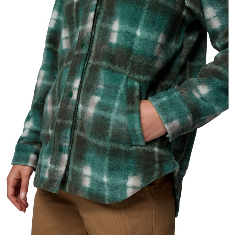 Columbia BENTON SPRINGS SHIRT JACKET II Rain Forest Omblur