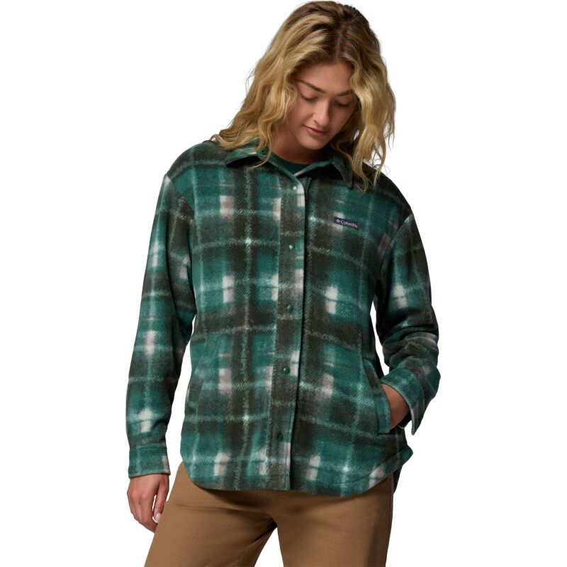 Columbia BENTON SPRINGS SHIRT JACKET II Rain Forest Omblur
