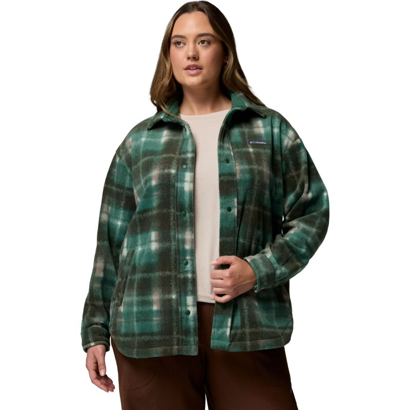 Columbia BENTON SPRINGS SHIRT JACKET II Rain Forest Omblur