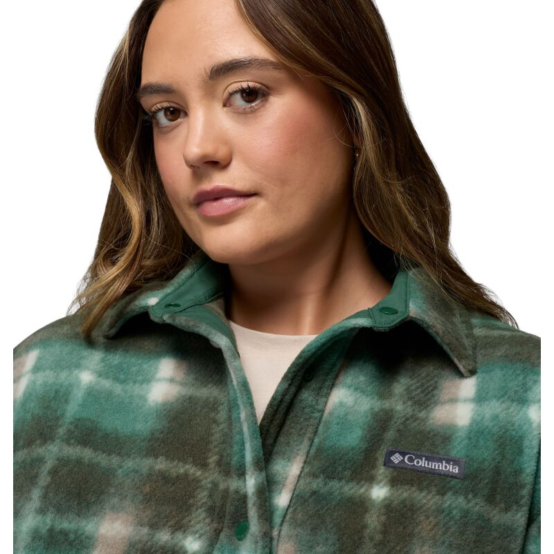 Columbia BENTON SPRINGS SHIRT JACKET II Rain Forest Omblur