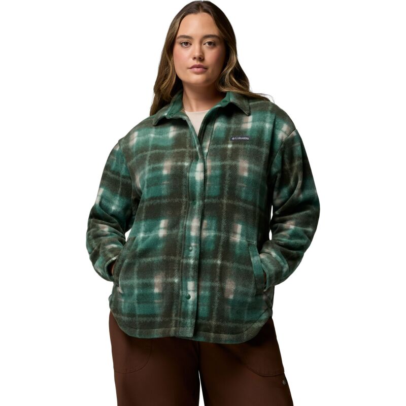 Columbia BENTON SPRINGS SHIRT JACKET II Rain Forest Omblur