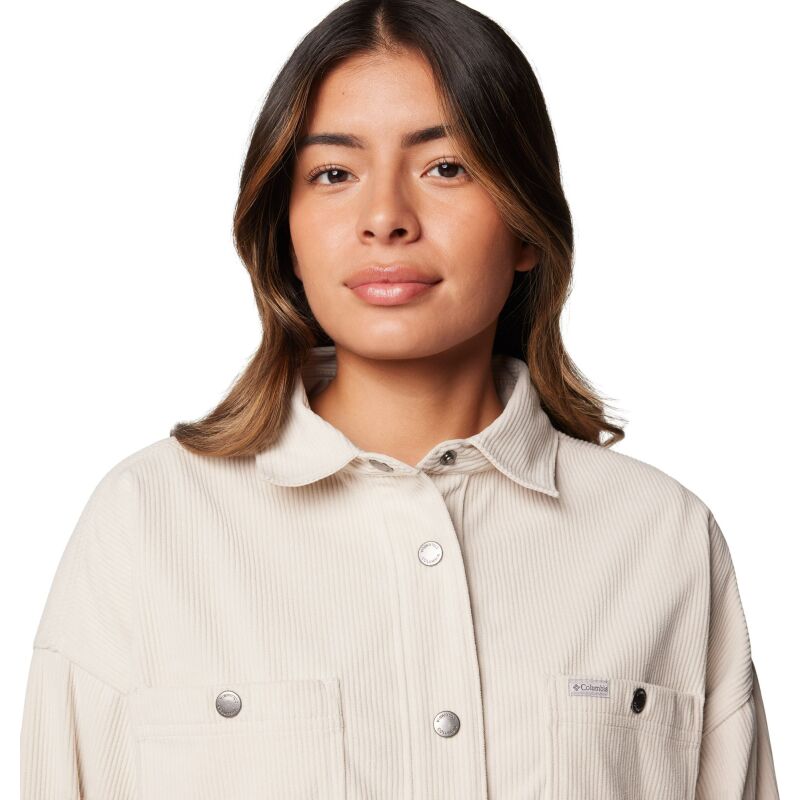 Columbia Blue Point Creek Corduroy Shirt Jacket Women's Dark Stone