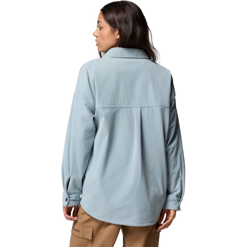Columbia Blue Point Creek Corduroy Shirt Jacket Women's Crushed Blue