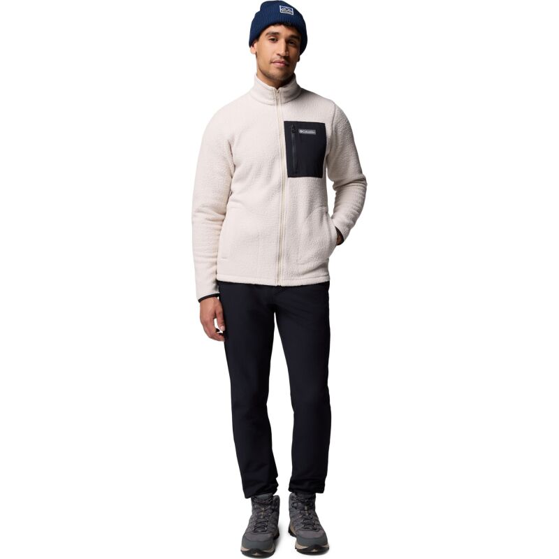Columbia Jasper Ridge Pebbled Full Zip Fleece Men's Dark Stone/Black