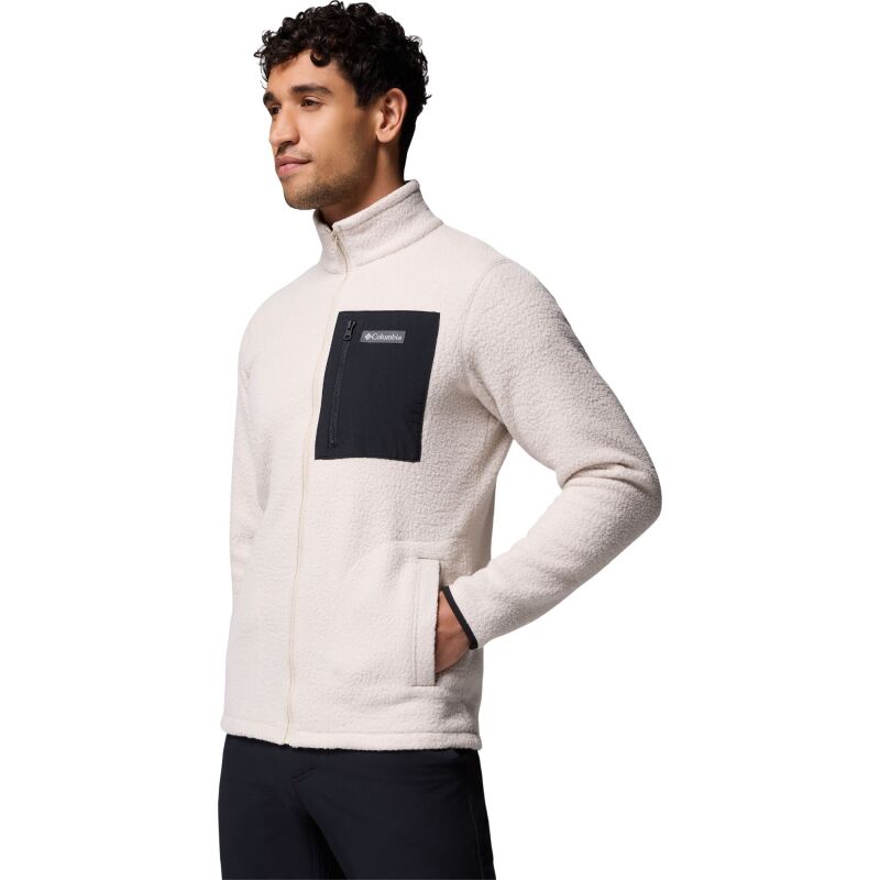 Columbia Jasper Ridge Pebbled Full Zip Fleece Men's Dark Stone/Black
