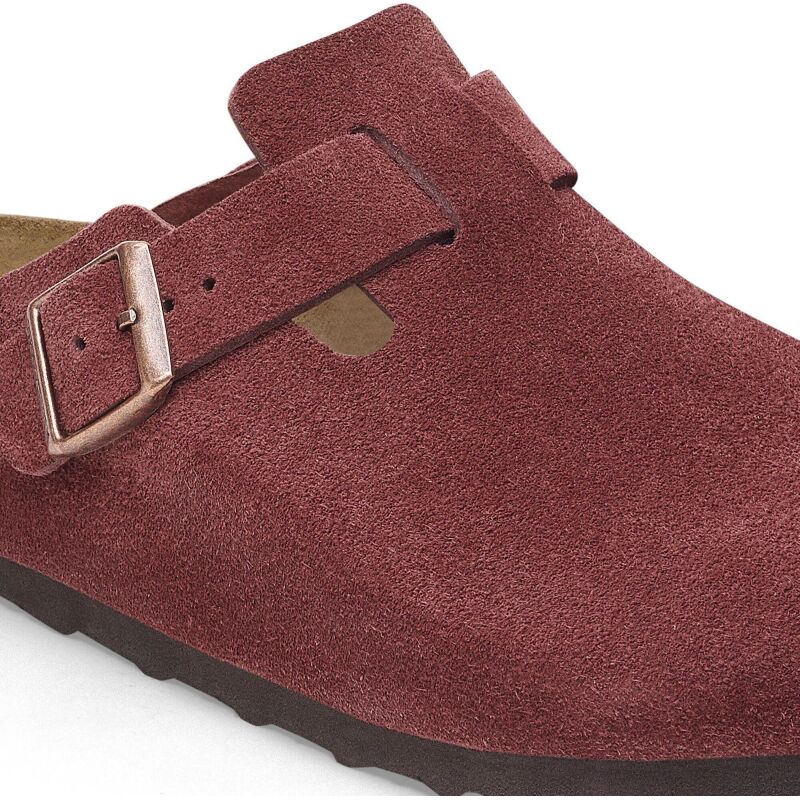 Birkenstock Boston Suede Leather Zinfandel