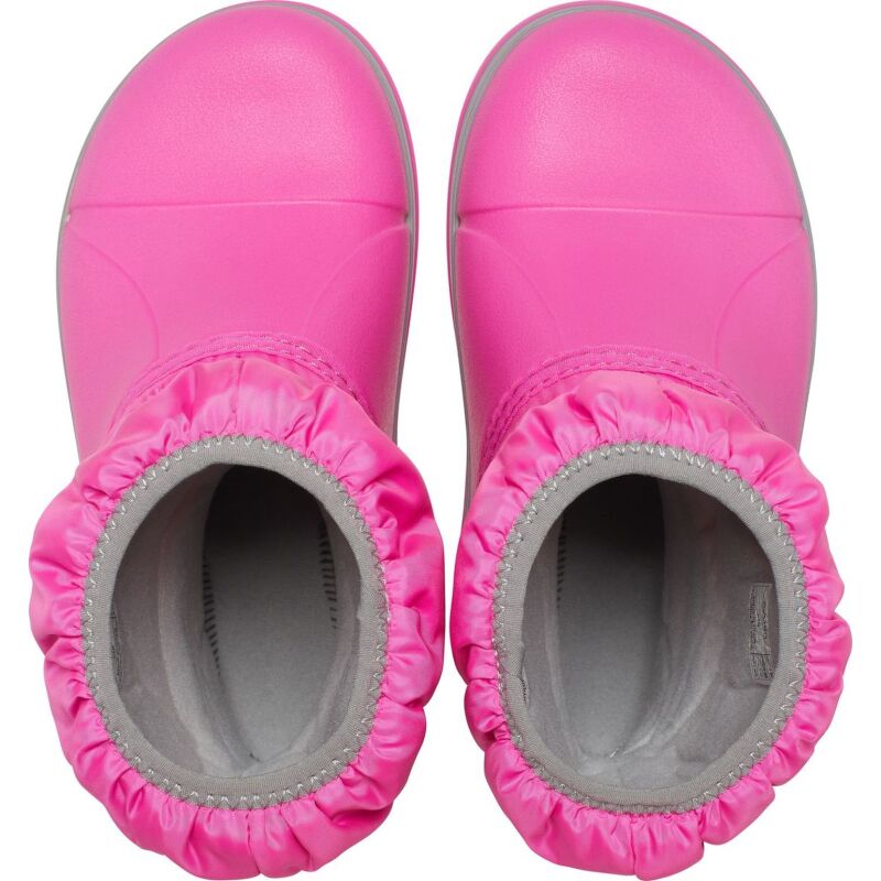 Crocs™ Winter Puff Boot Kids' Electric Pink/Light Grey