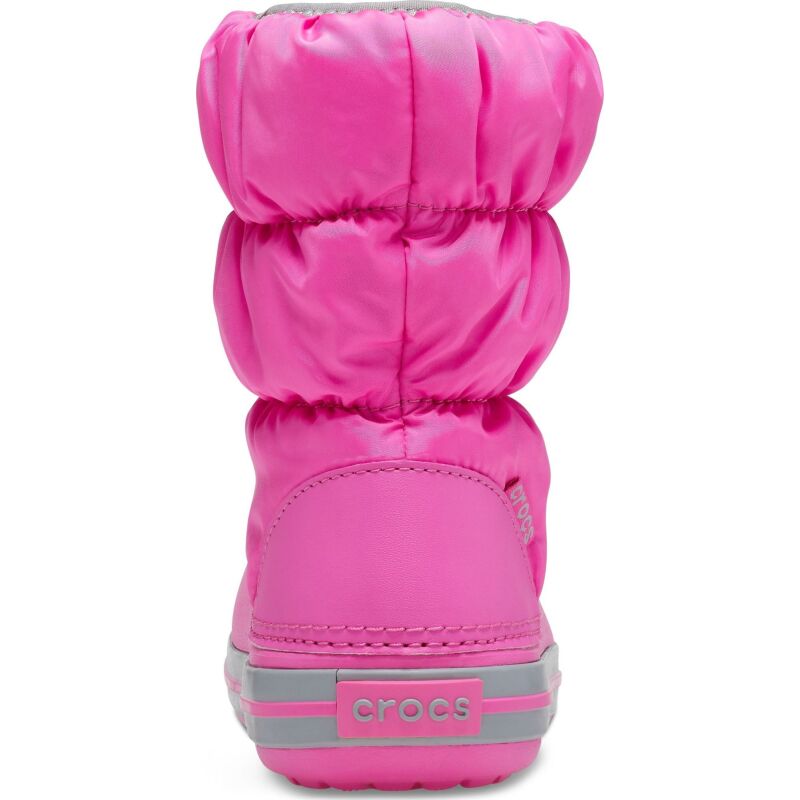 Crocs™ Winter Puff Boot Kids' Electric Pink/Light Grey
