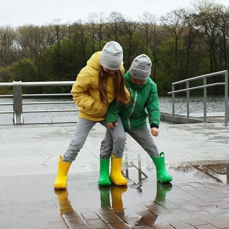 Crocs™ Kids' Handle It Rain Boot Yellow