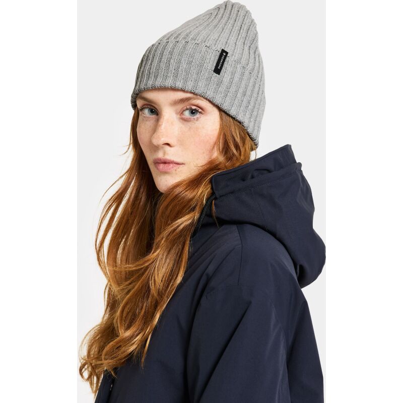 Didriksons Laken Beanie 3 Grey melange