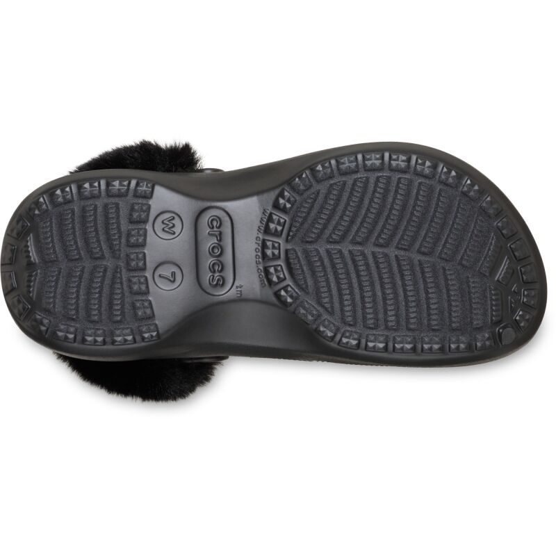 Crocs™ Classic Platform Fuzz Lined Clog Women's Black