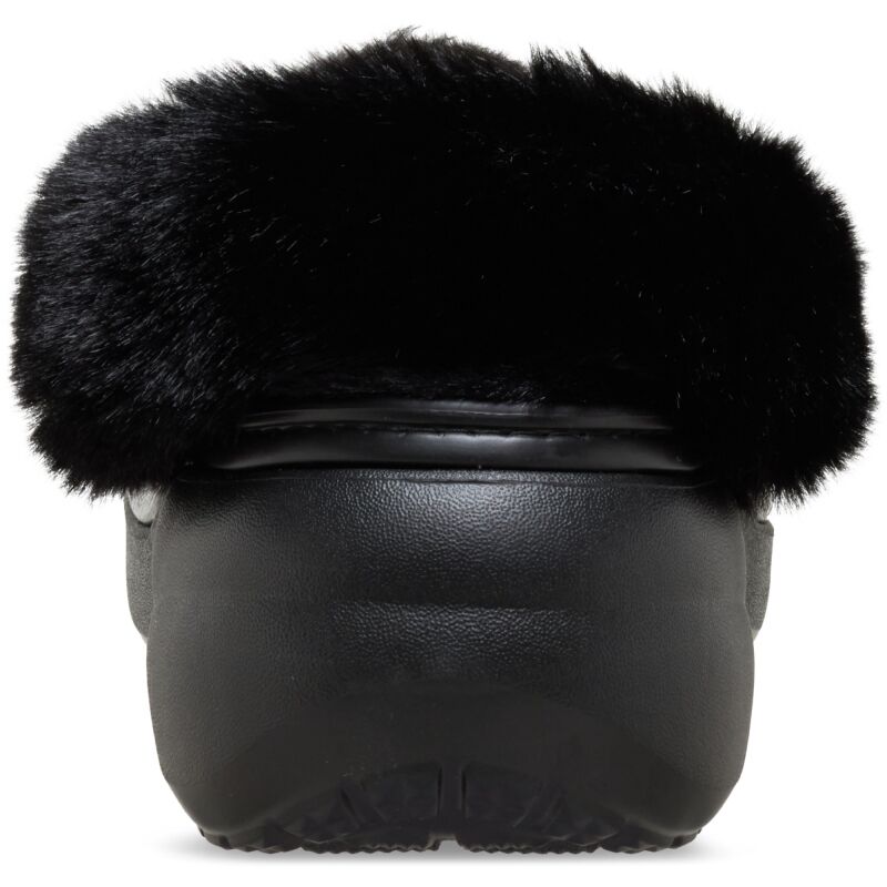 Crocs™ Classic Platform Fuzz Lined Clog Women's Black