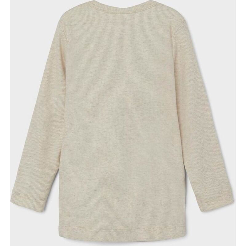 Name It RIB BUTTON LONG SLEEVED TOP Peyote Melange