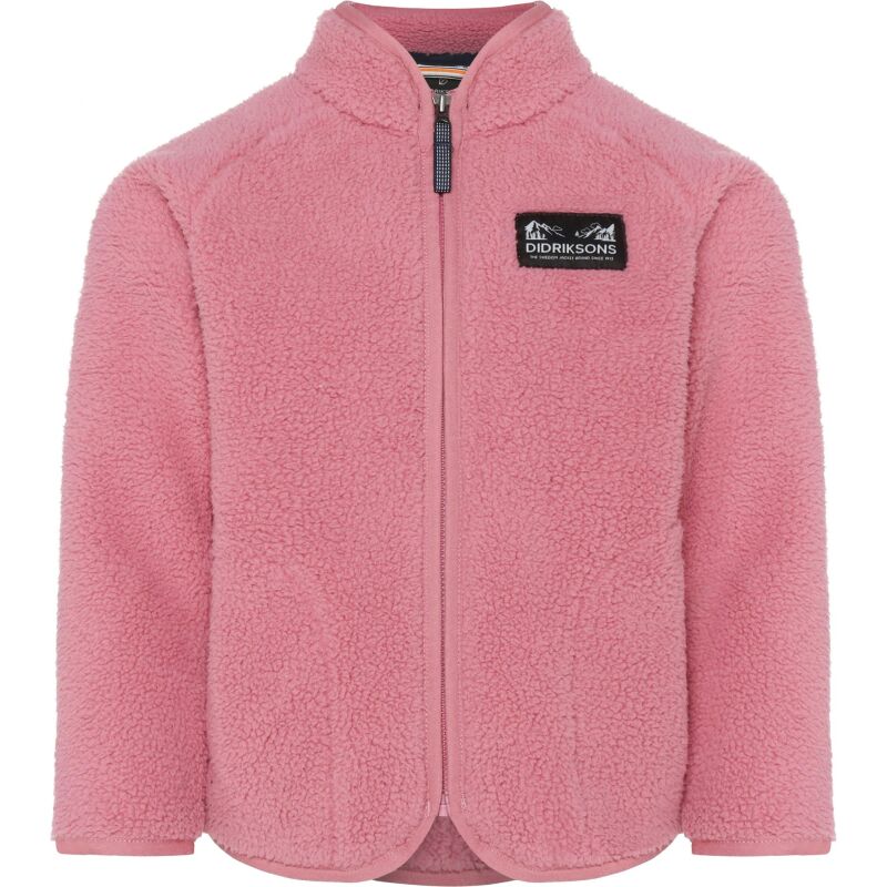 Didriksons Gibbs Kids' Full-Zip 2 Heather Pink
