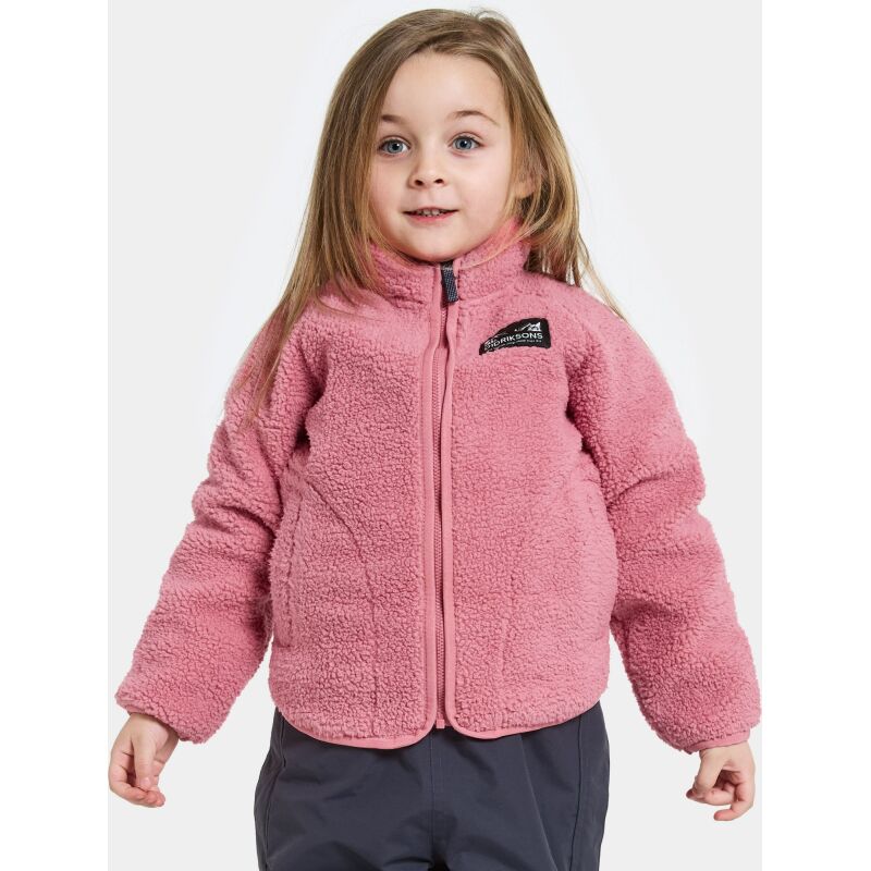 Didriksons Gibbs Kids' Full-Zip 2 Heather Pink