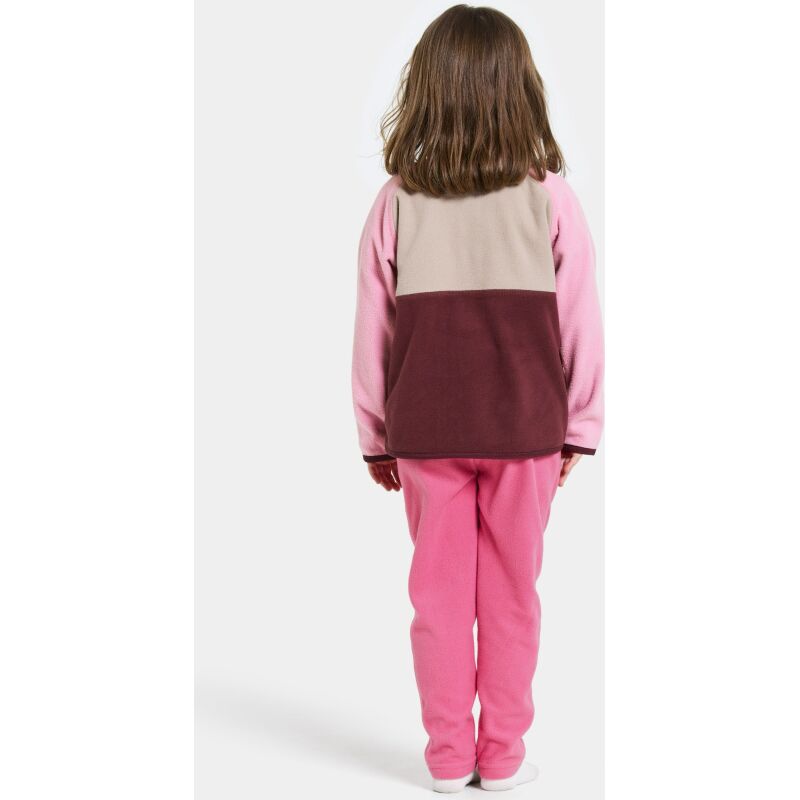 Didriksons Monte Kids' Half Button 4 Anemon Red