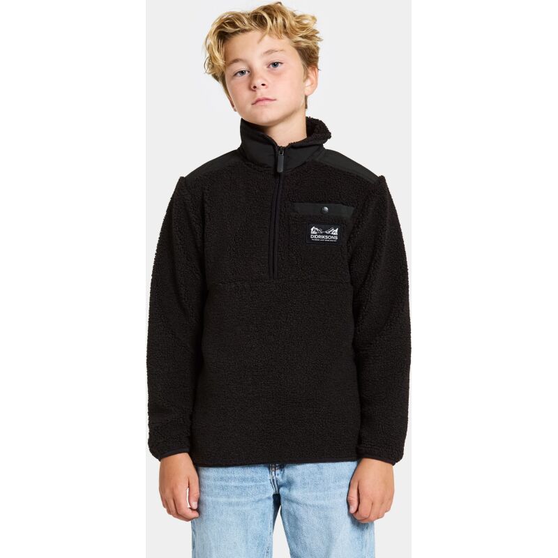 Didriksons Exa Kids' Half-Zip Black