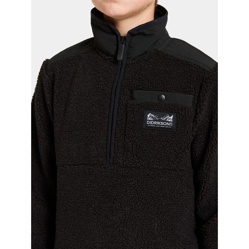 Didriksons Exa Kids' Half-Zip Black