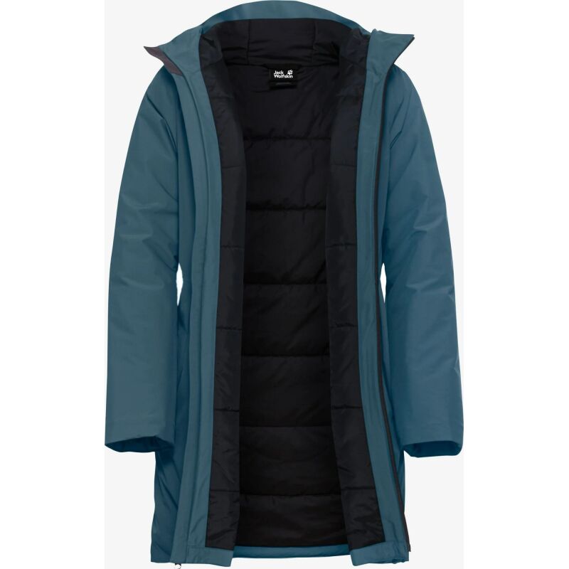 Jack Wolfskin Frost Haven Waterproof insulating Jacket Women's Aluminium Blue