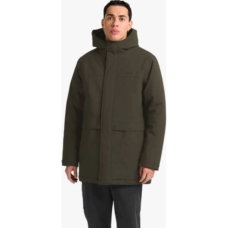 Jack Wolfskin Cold Camp Coat Men's Obsidian Moss