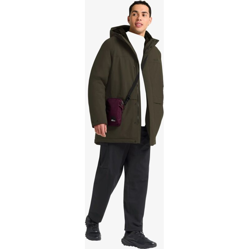 Jack Wolfskin Cold Camp Coat Men's Obsidian Moss