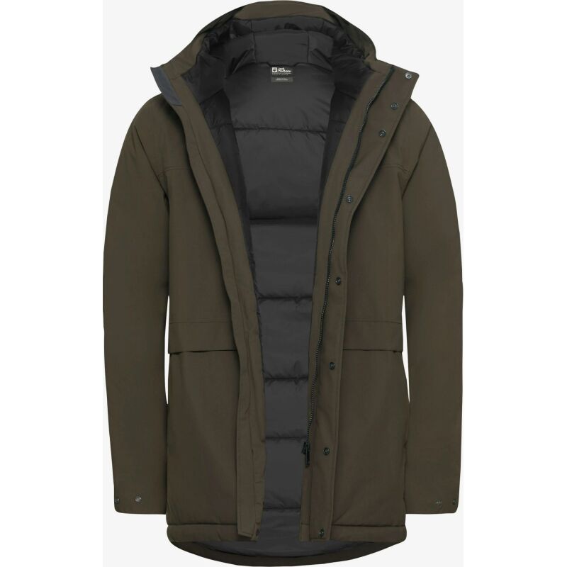 Jack Wolfskin Cold Camp Coat Men's Obsidian Moss