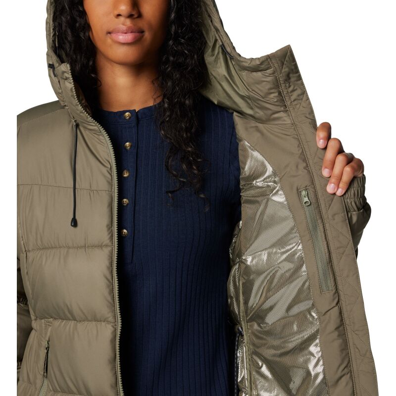 Columbia Pike Lake II Long Jacket Women's Stone Green