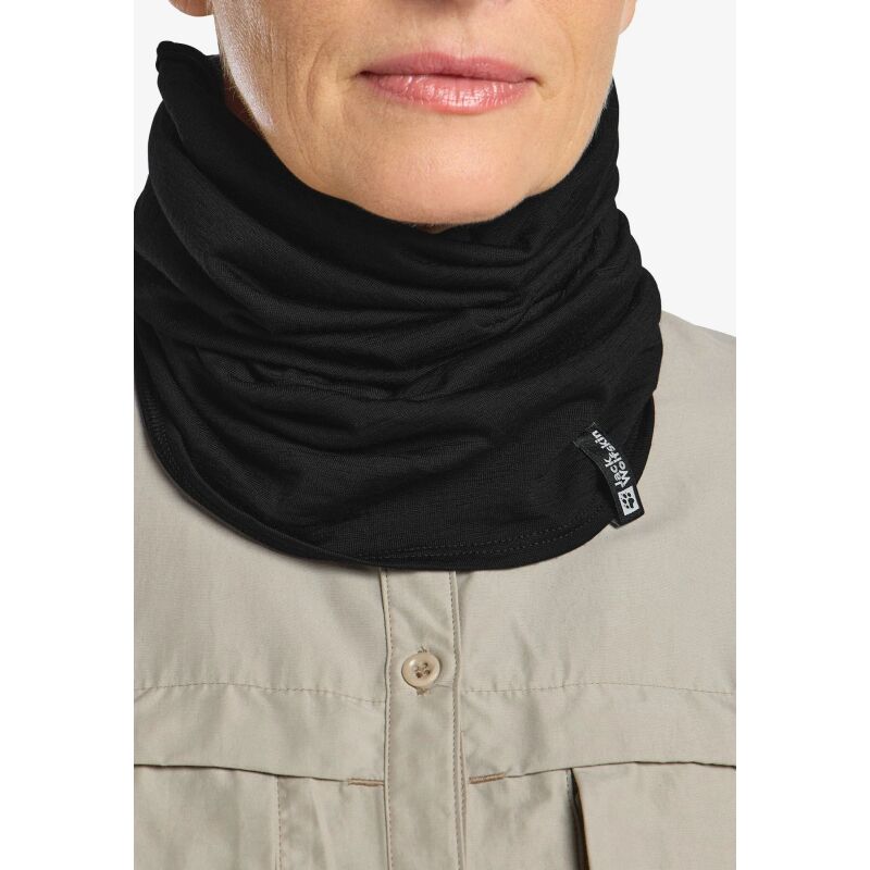 Jack Wolfskin Merino Neckgaiter Black