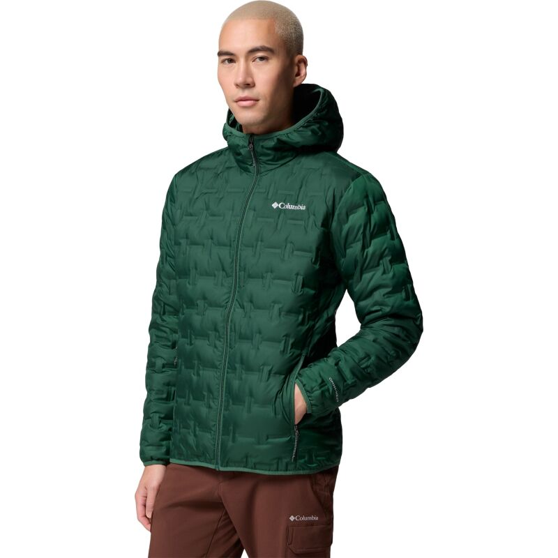 Columbia Delta Ridge II Down Hooded Jacket Men's Rain Forest