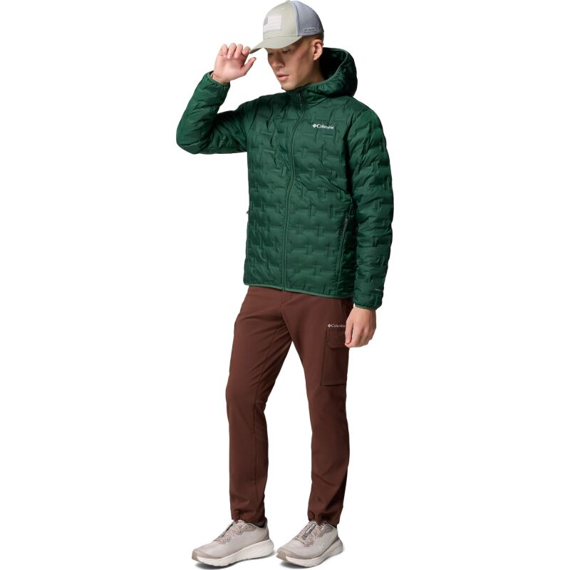 Columbia Delta Ridge II Down Hooded Jacket Men's Rain Forest