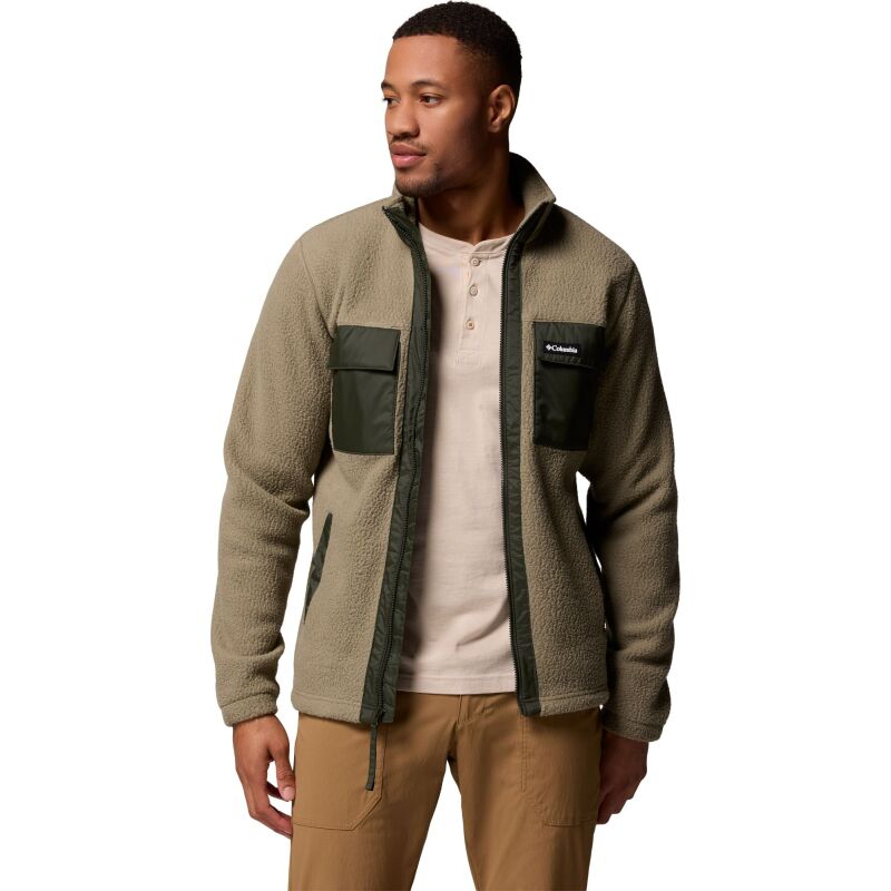 Columbia Juniper Peak Full Zip Fleece Men's Stone Green, Greenscape