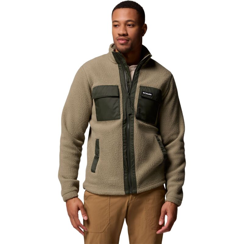 Columbia Juniper Peak Full Zip Fleece Men's Stone Green, Greenscape