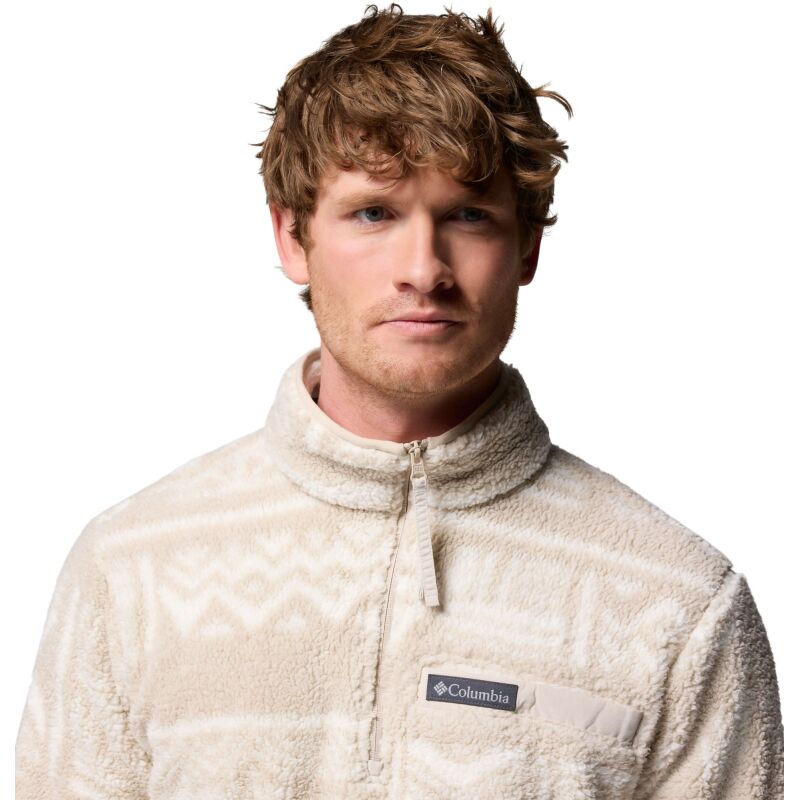 Columbia Rugged Ridge High Pile Half Zip Men's Dark Stone Deschutes Days