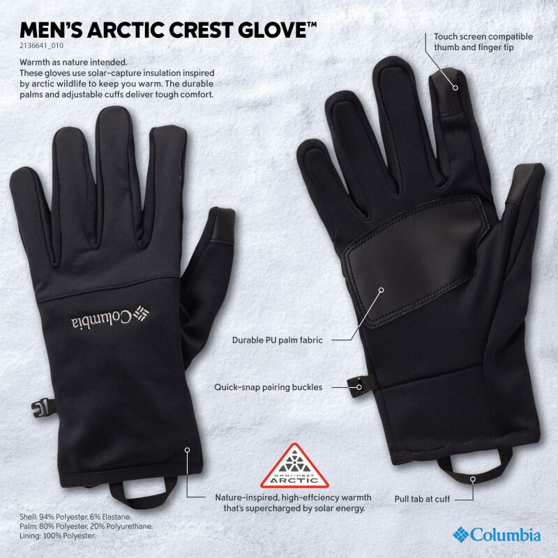 Columbia Arctic Crest Glove Men's Black