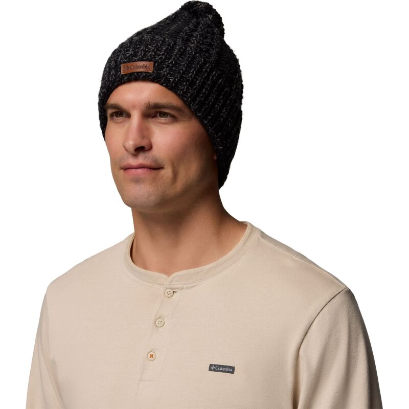 Columbia Cozy Ridge Beanie Black, City Grey Marled