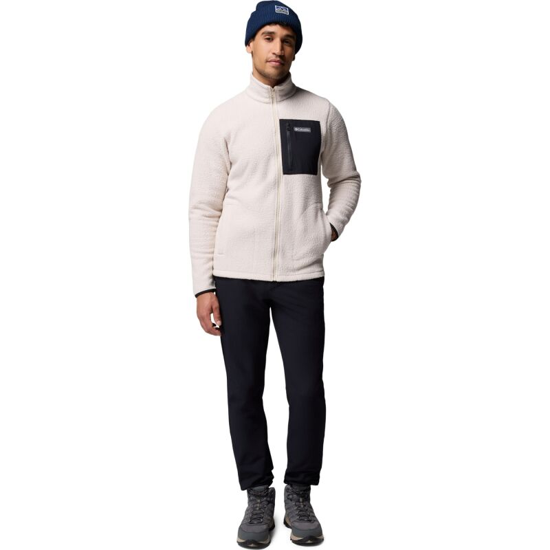 Columbia Jasper Ridge Pebbled Full Zip Fleece Men's Dark Stone, Black