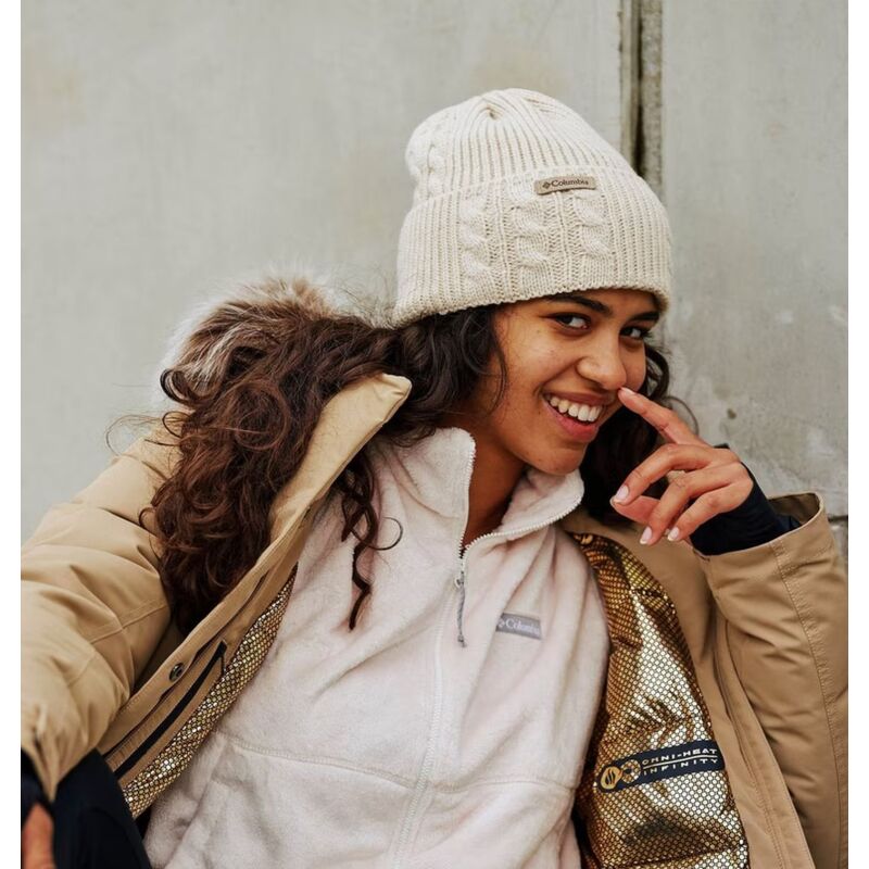 Columbia Agate Pass Cable Knit Beanie Chalk