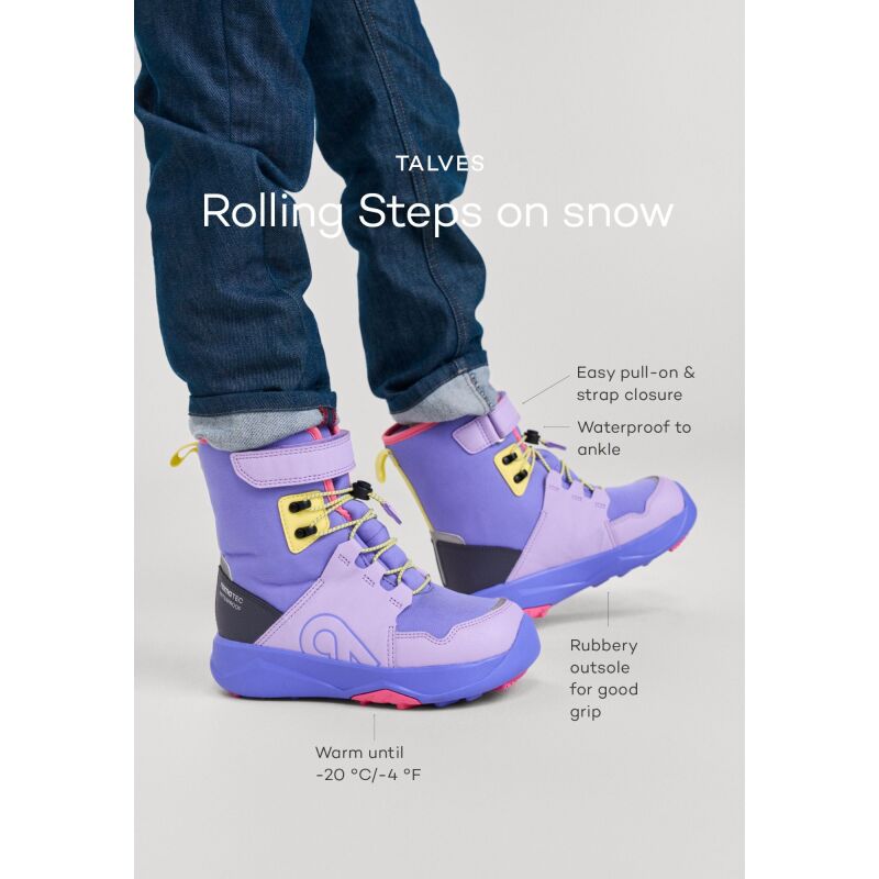 REIMA Talves 5400166A waterproof winter shoes ReimaTec Deep purple